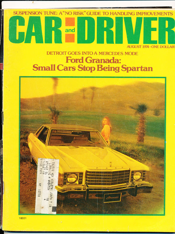 Car and Driver August 1974