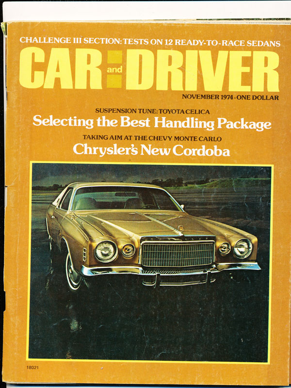 Car and Driver November 1974