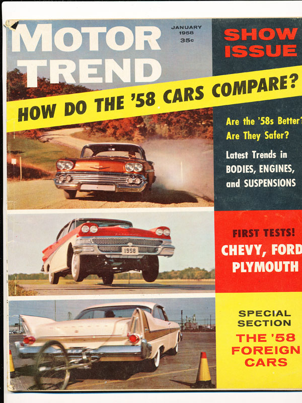 Motor Trend January 1958