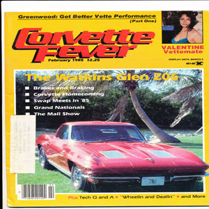 Corvette Fever February 1985thumb