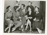1958-20-06 Rex Harrison and the real wife Kay Kendall+fictional wives in The Constant Husband1