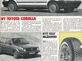 1988 Toyota Corolla+VW Golf article