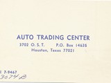Auto Trade Center, Houston, Texas, US Businesscard2