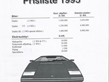 1995 Lamborghini Prisliste DK